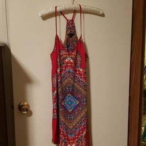 Beautiful multicolored summer tunic dress